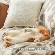 Feather Yarn Throw Blanket