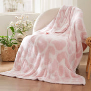 Feather Yarn Throw Blanket