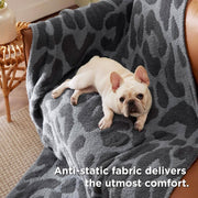 Feather Yarn Throw Blanket