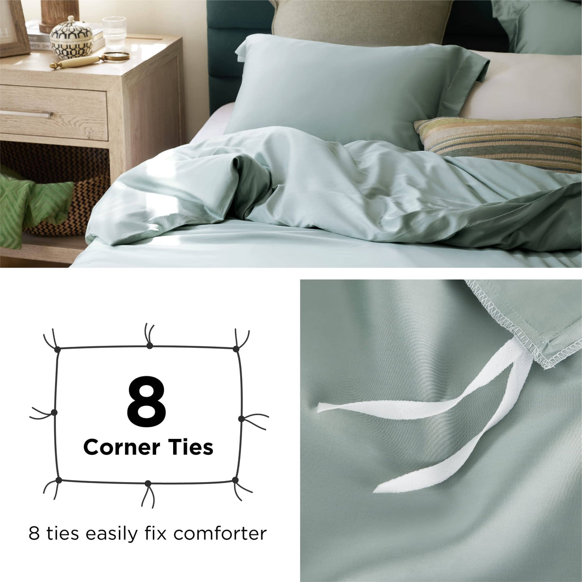 Breathable Lyocell Cotton Duvet Cover Set