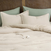 Cotton Waffle Weave Comforter Set