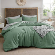 Cotton Waffle Weave Comforter Set
