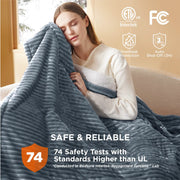 Ribbed Heated Blanket