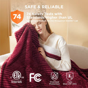 Ribbed Heated Blanket