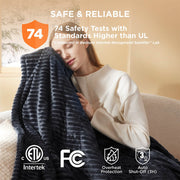 Ribbed Heated Blanket