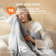 Ribbed Heated Blanket