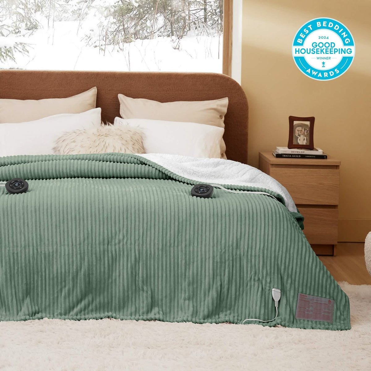 Ribbed Heated Blanket