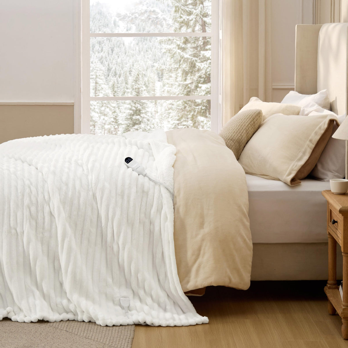 Ribbed Heated Blanket