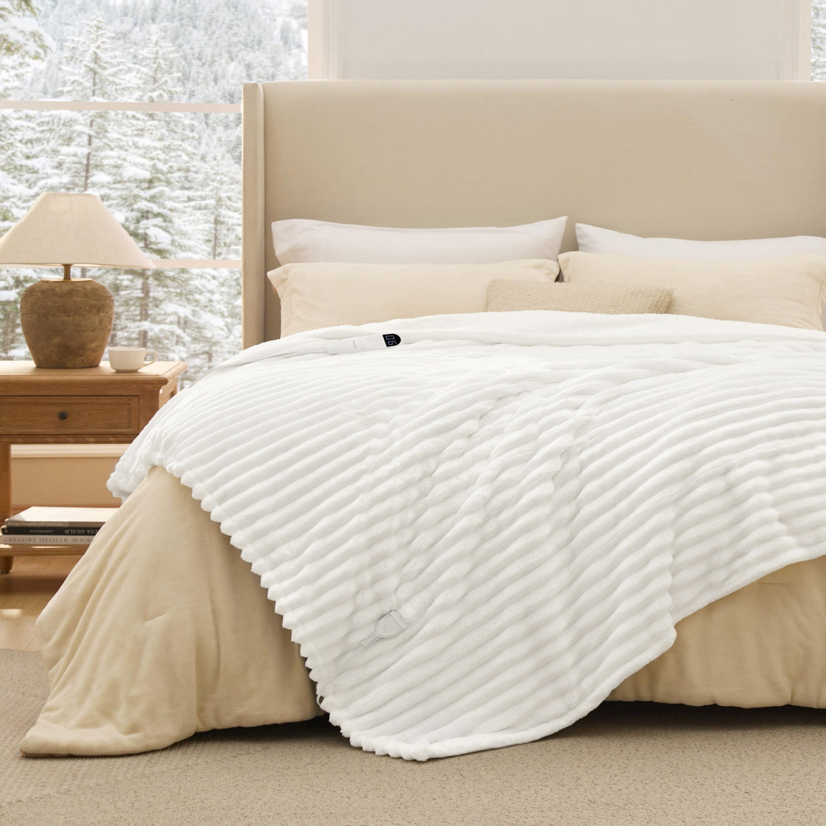 Ribbed Heated Blanket