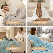 Ribbed Heated Blanket