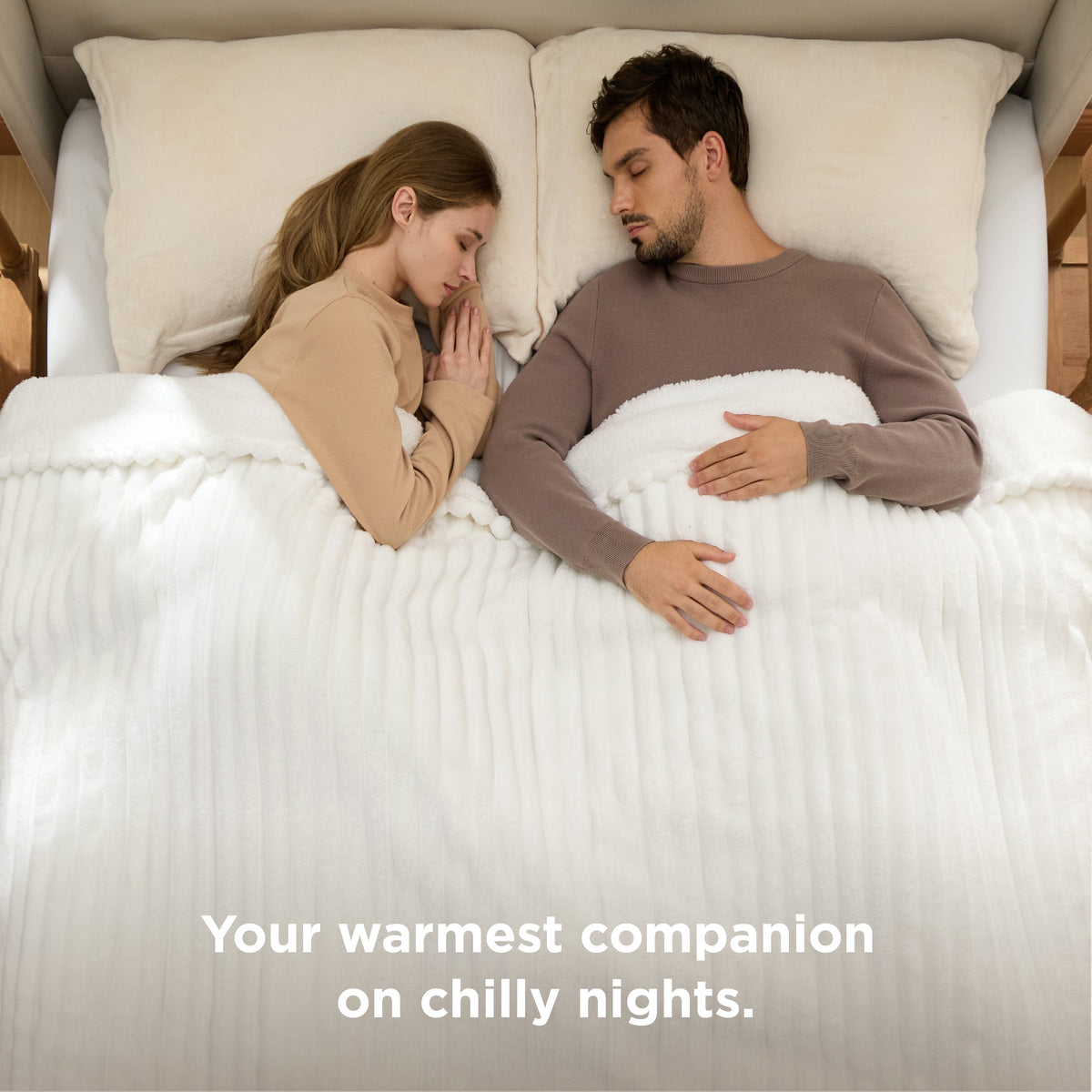 Ribbed Heated Blanket