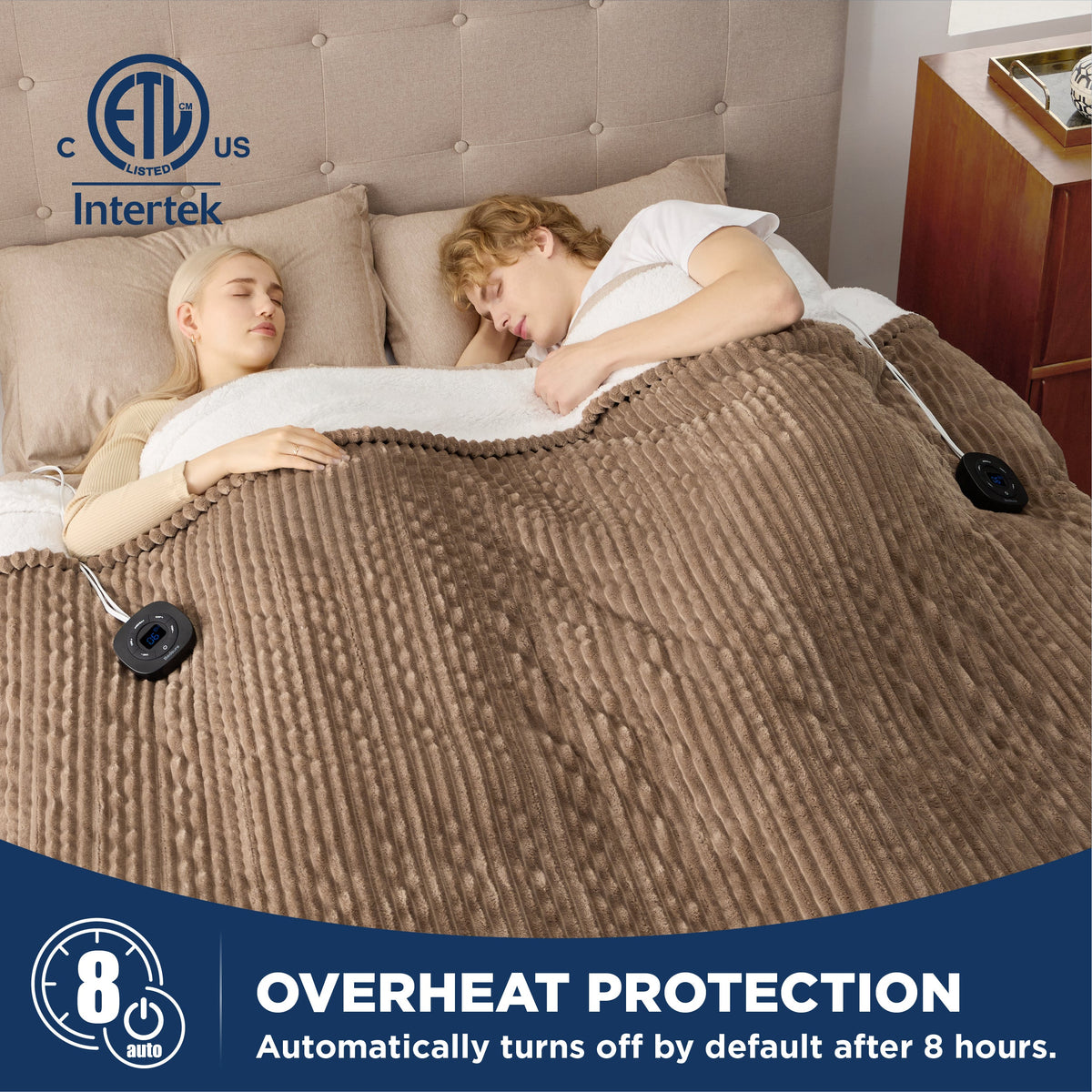Ribbed Heated Blanket