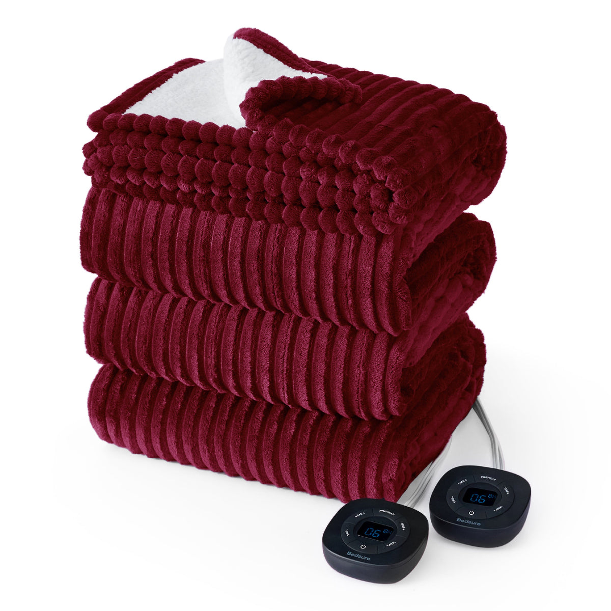Ribbed Heated Blanket