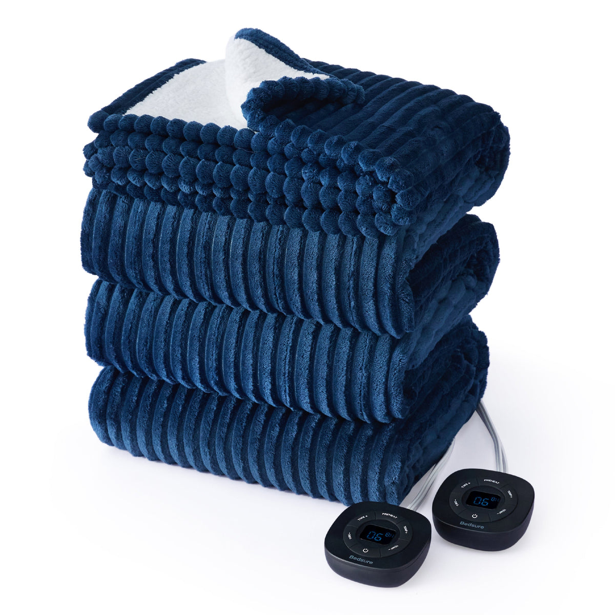 Ribbed Heated Blanket