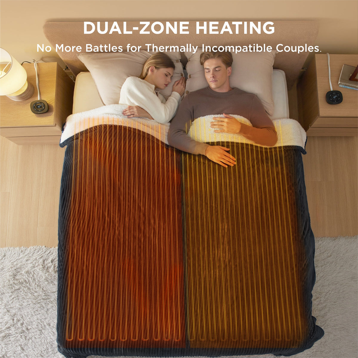 Ribbed Heated Blanket