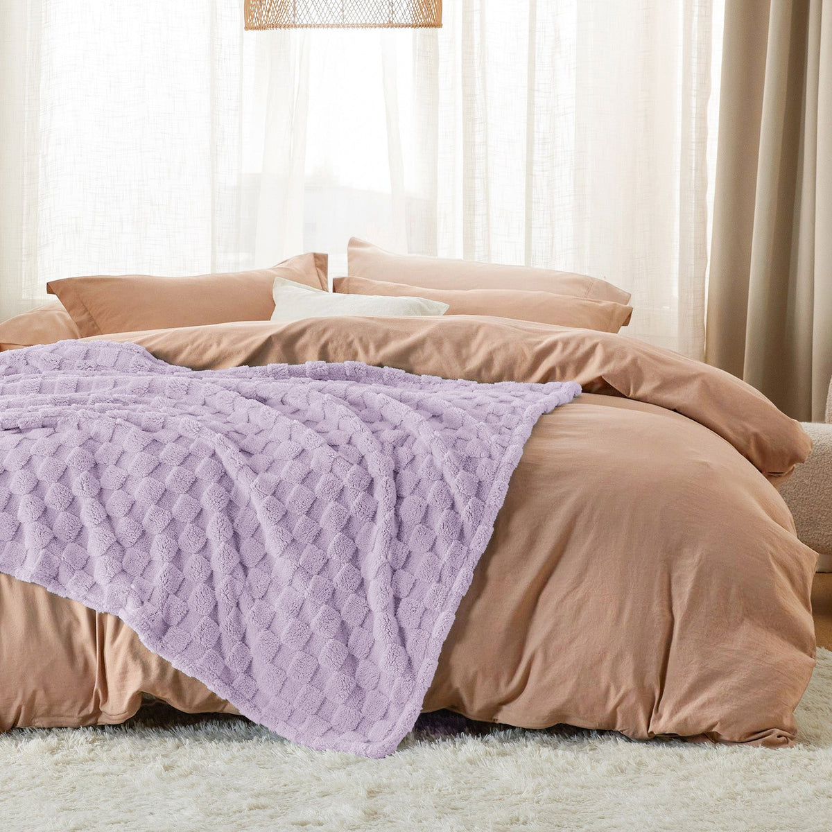 Jacquard Shaggy Sherpa Blanket