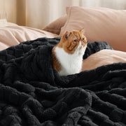 Jacquard Shaggy Sherpa Blanket