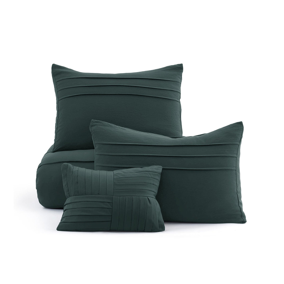 Pinch Pleat Comforter Set