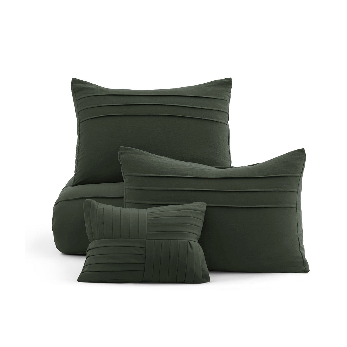 Pinch Pleat Comforter Set