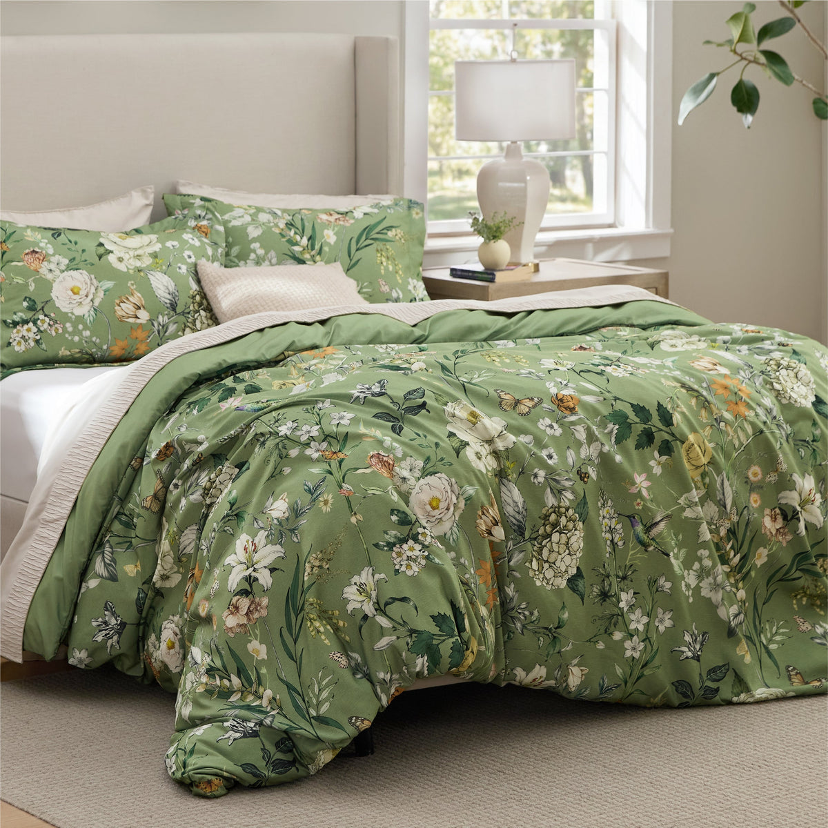 Retro Botanical Comforter Set