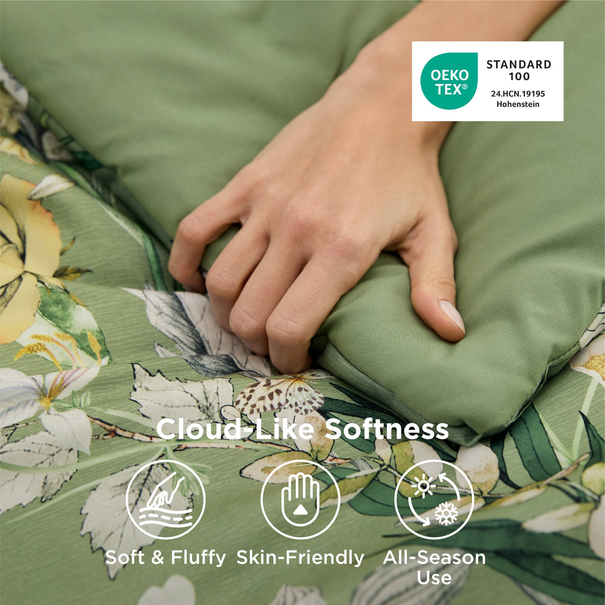 Retro Botanical Comforter Set