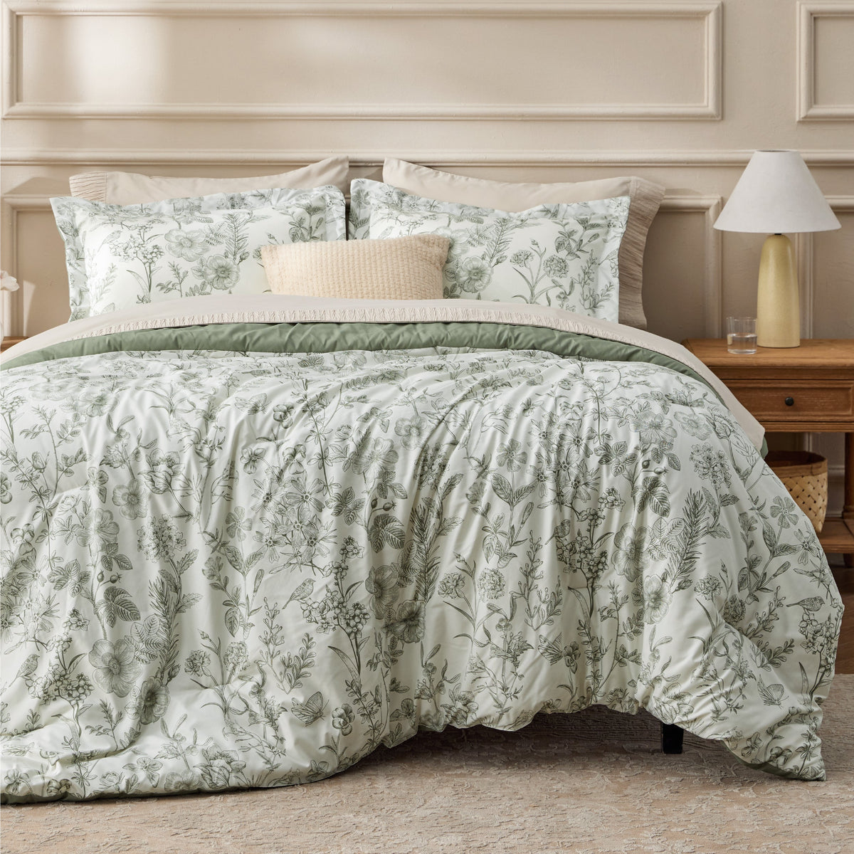 Retro Botanical Comforter Set