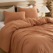 Prewashed Plain Comforter Set