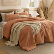 Prewashed Plain Comforter Set