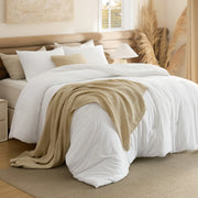 Prewashed Plain Comforter Set