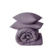 Prewashed Plain Comforter Set