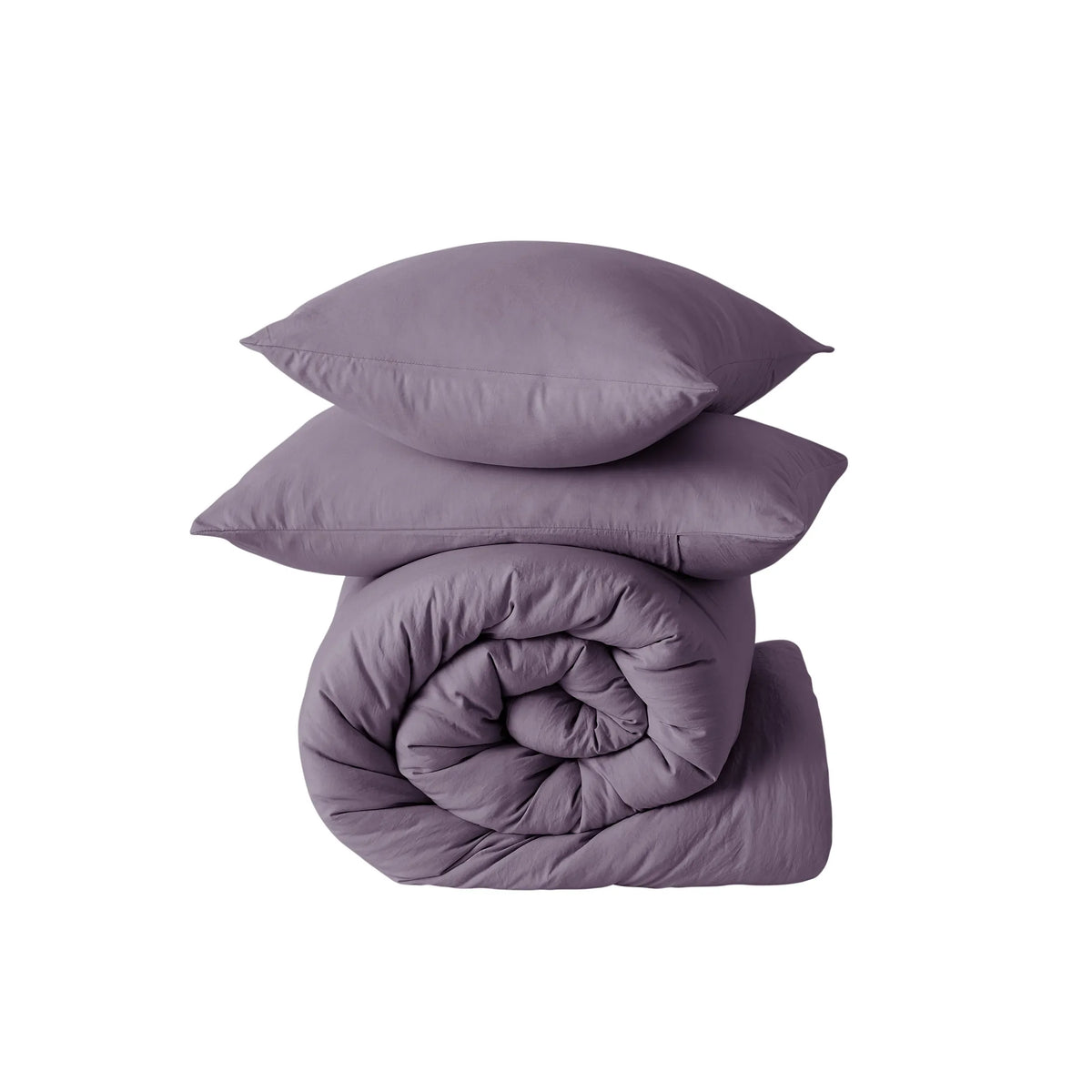Prewashed Plain Comforter Set