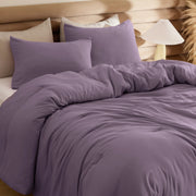 Prewashed Plain Comforter Set