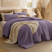 Prewashed Plain Comforter Set