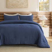 Prewashed Plain Comforter Set