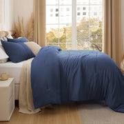 Prewashed Plain Comforter Set