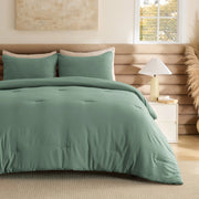 Prewashed Plain Comforter Set