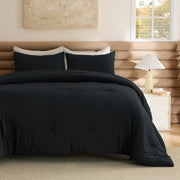 Prewashed Plain Comforter Set