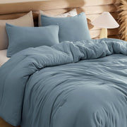 Prewashed Plain Comforter Set