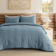 Prewashed Plain Comforter Set