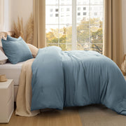Prewashed Plain Comforter Set