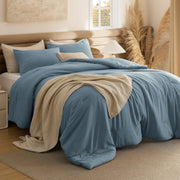 Prewashed Plain Comforter Set