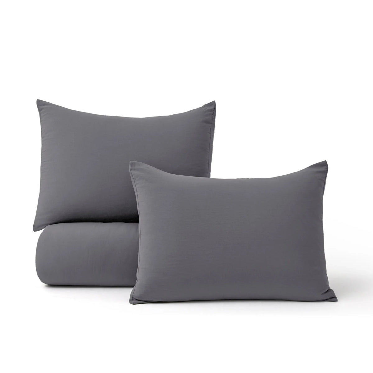 Prewashed Plain Comforter Set