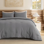 Prewashed Plain Comforter Set