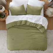 Prewashed Plain Comforter Set