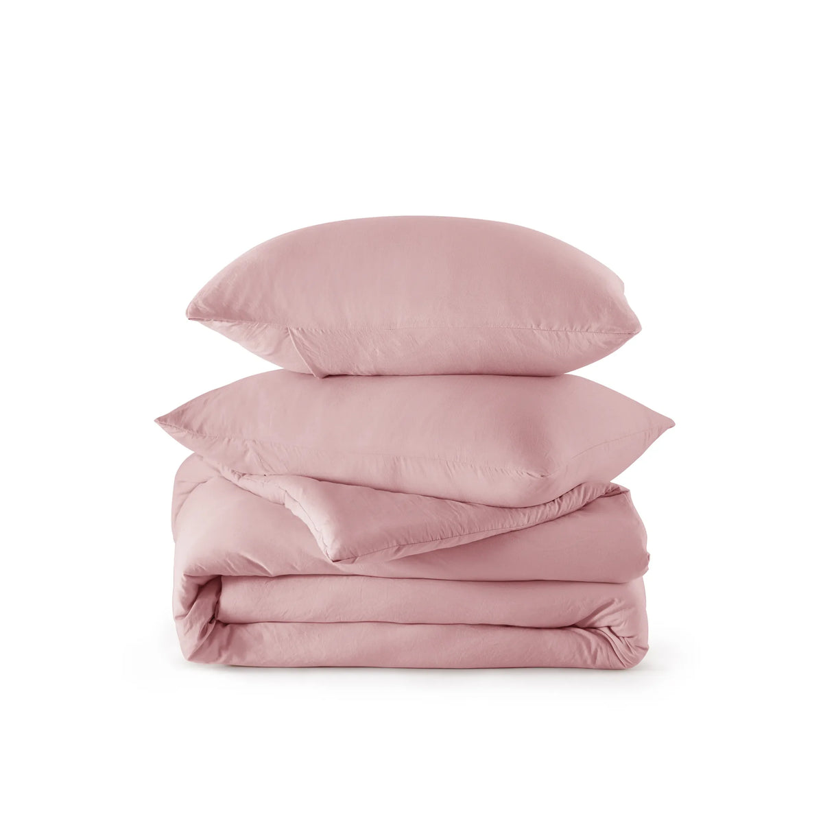 Prewashed Plain Comforter Set