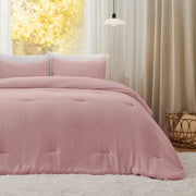Prewashed Plain Comforter Set