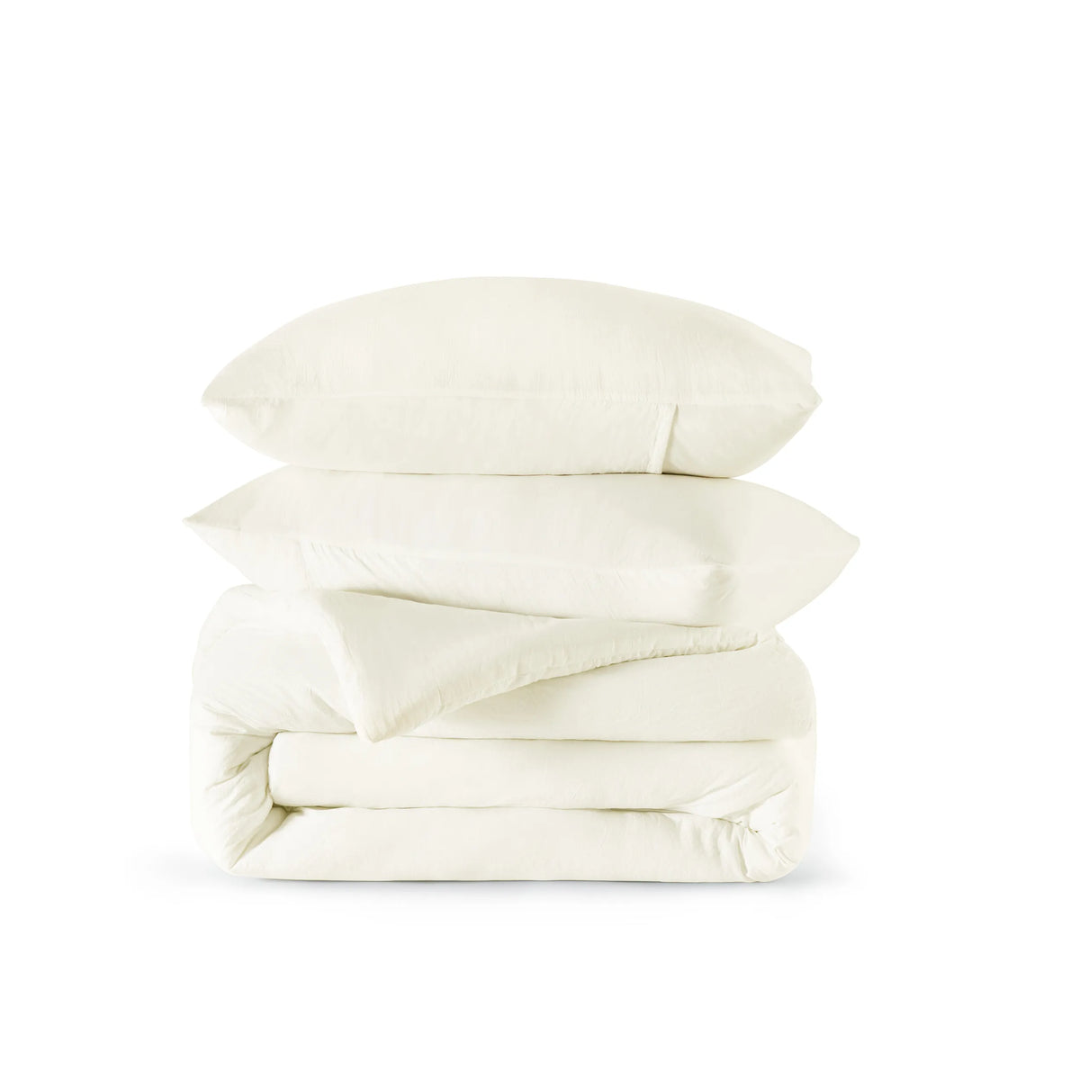 Prewashed Plain Comforter Set