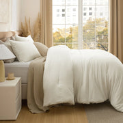 Prewashed Plain Comforter Set