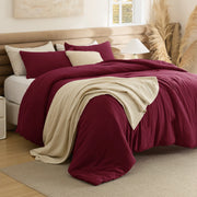 Prewashed Plain Comforter Set