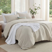 Prewashed Plain Comforter Set